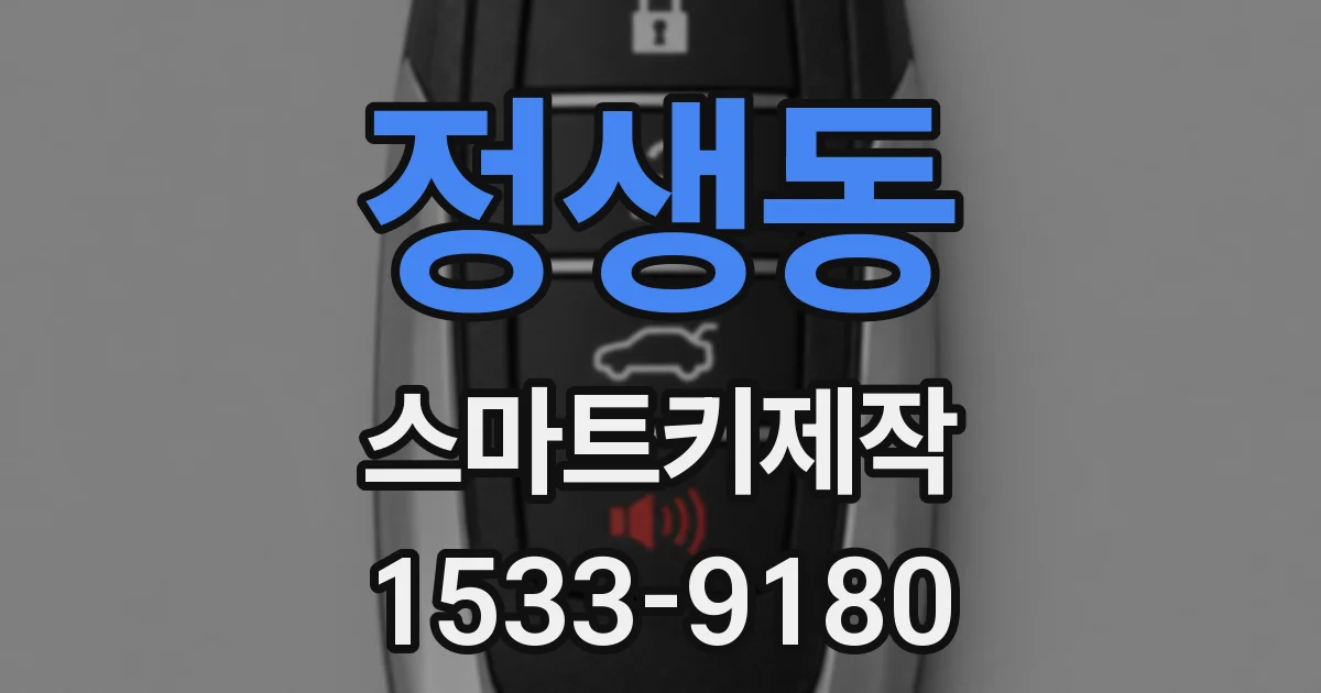 정생동 스마트키제작