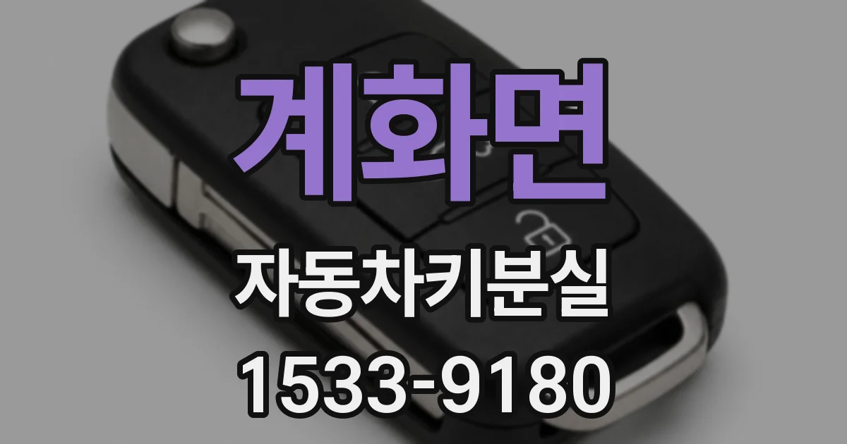 계화면 자동차키분실