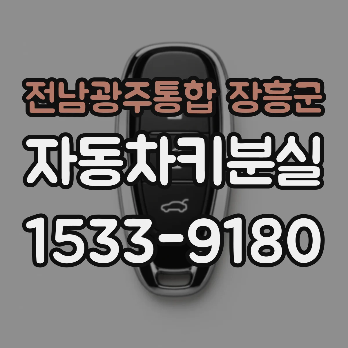 전남광주통합 장흥군 자동차키분실