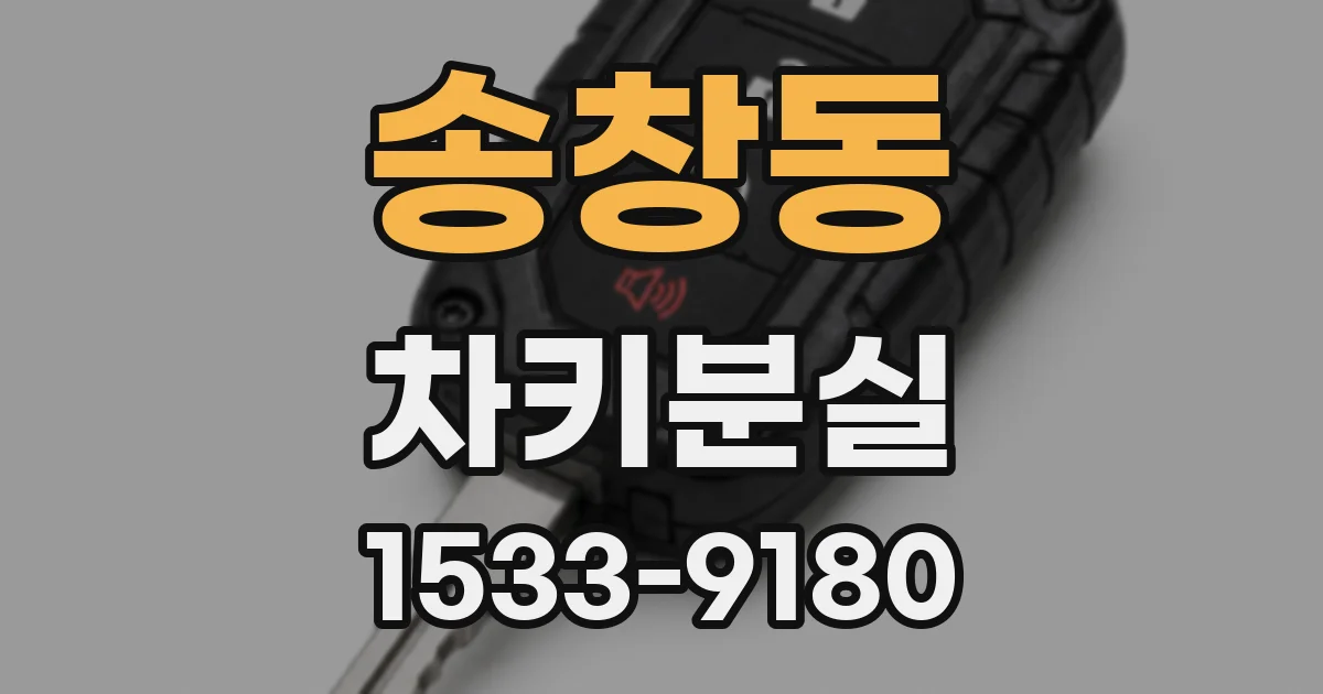송창동 차키분실