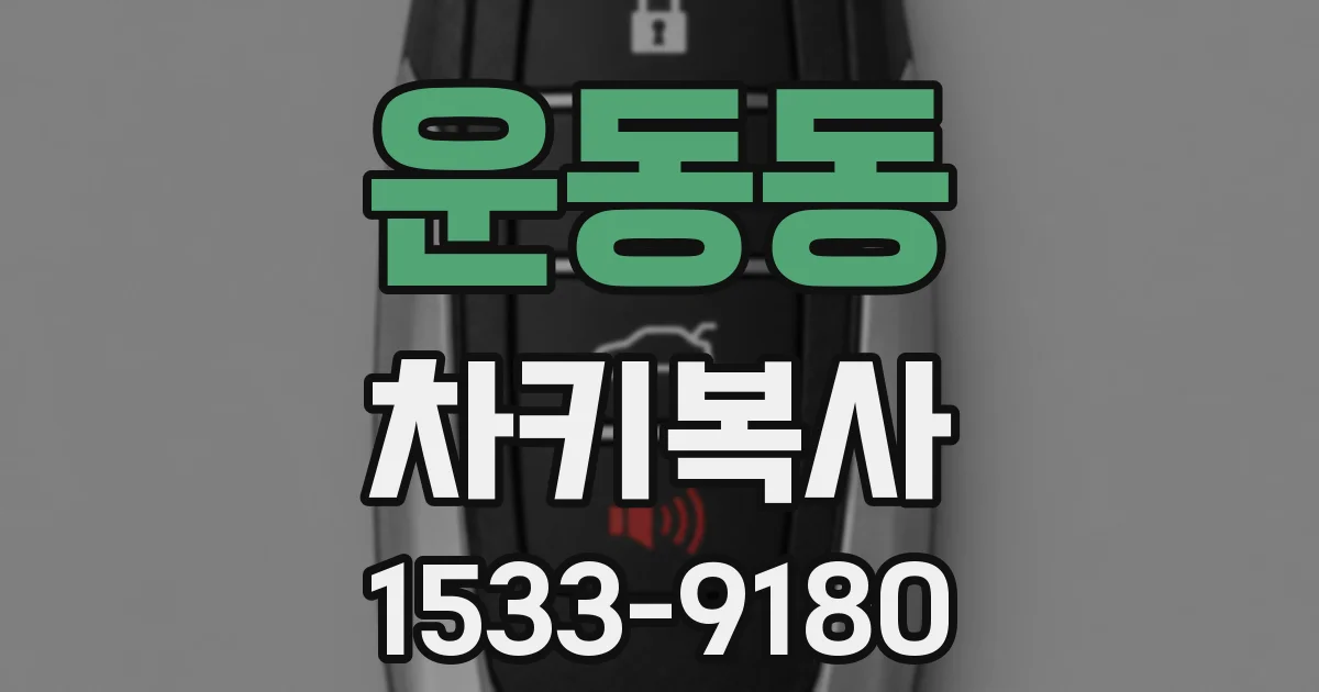 운동동 차키복사