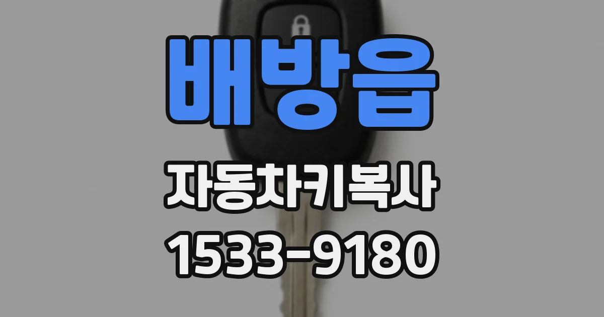 배방읍 자동차키복사