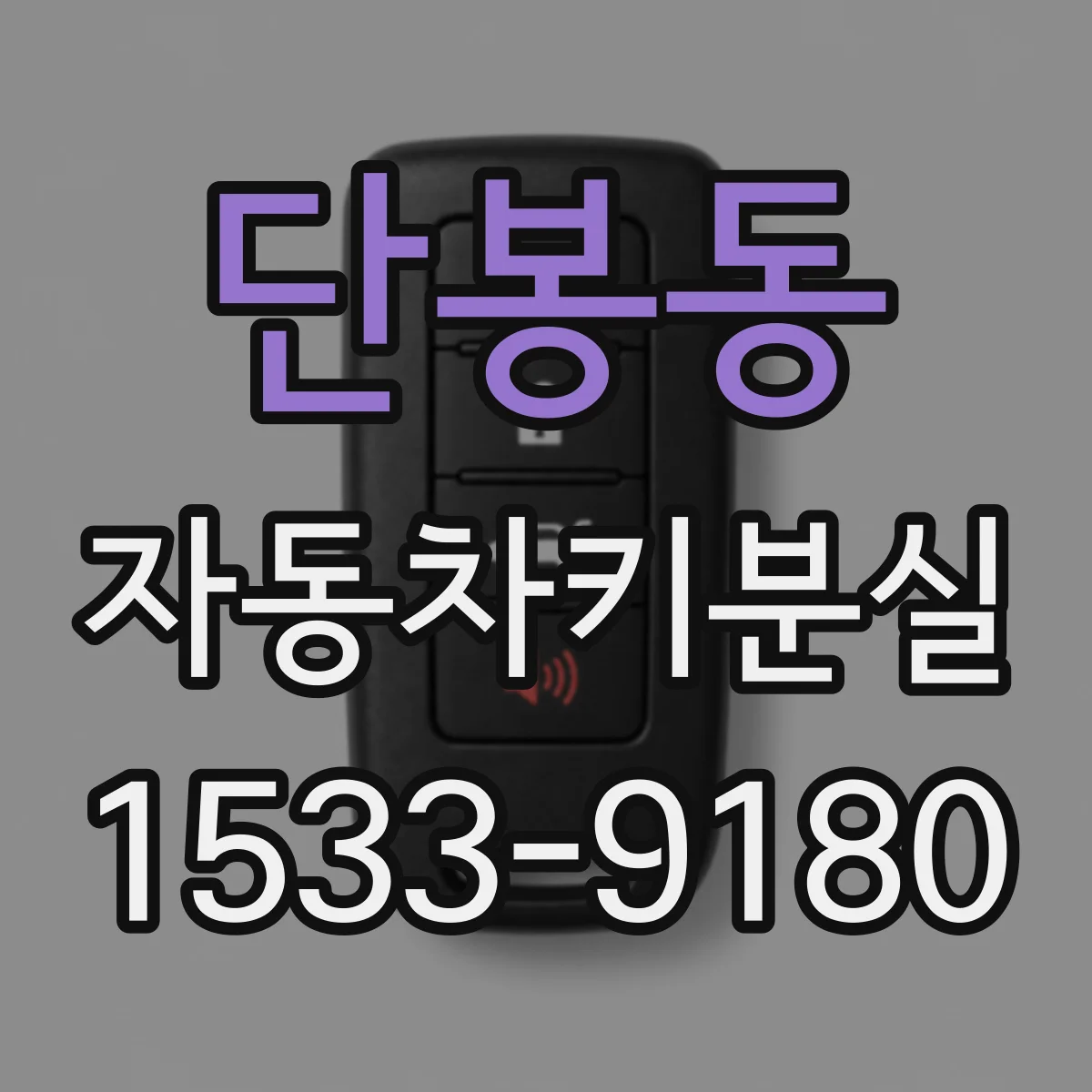 단봉동 자동차키분실