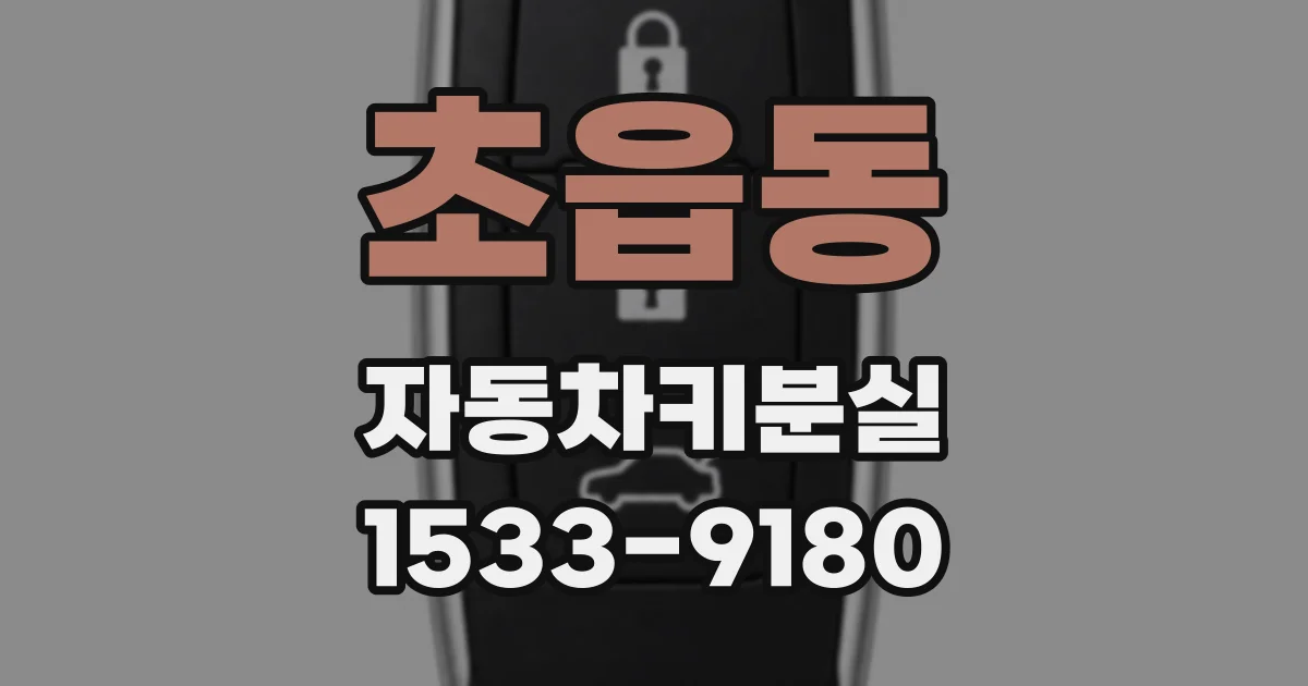 초읍동 자동차키분실