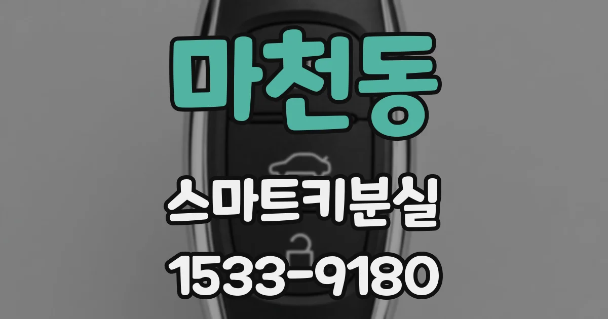 마천동 스마트키분실