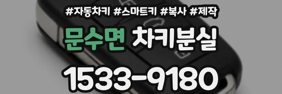 문수면 차키분실