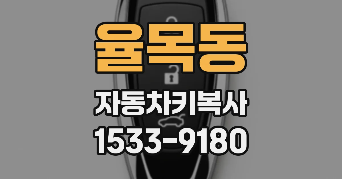 율목동 자동차키복사