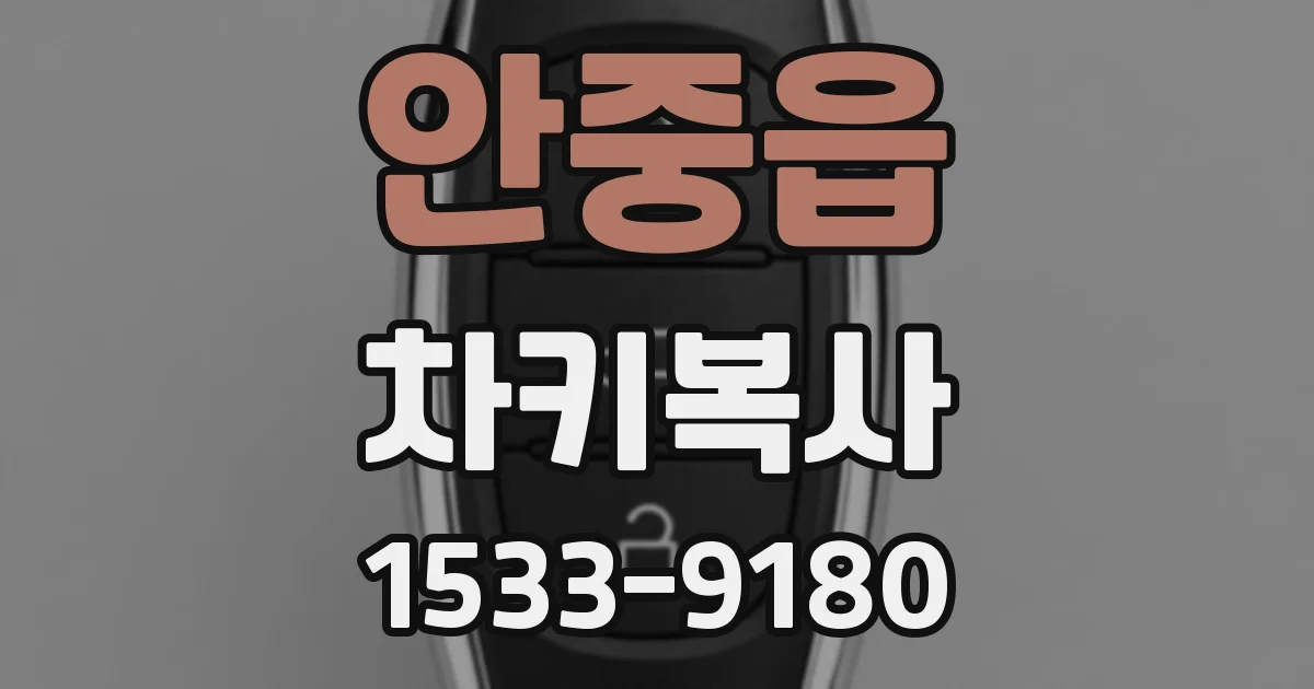 안중읍 차키복사