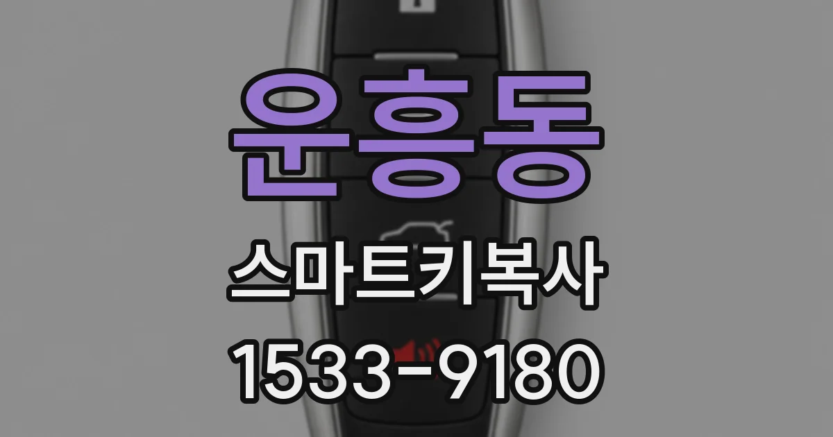 운흥동 스마트키복사