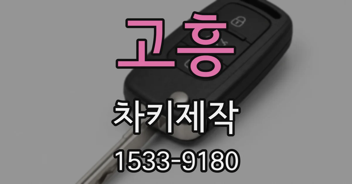 고흥 차키제작