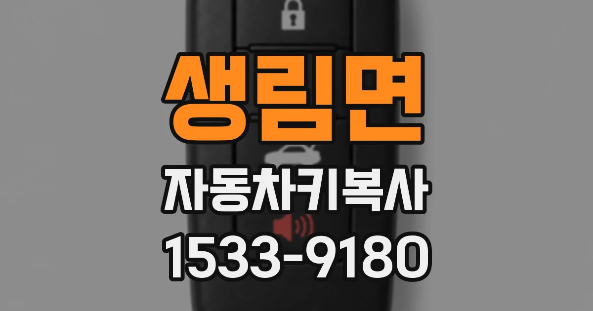 생림면 자동차키복사