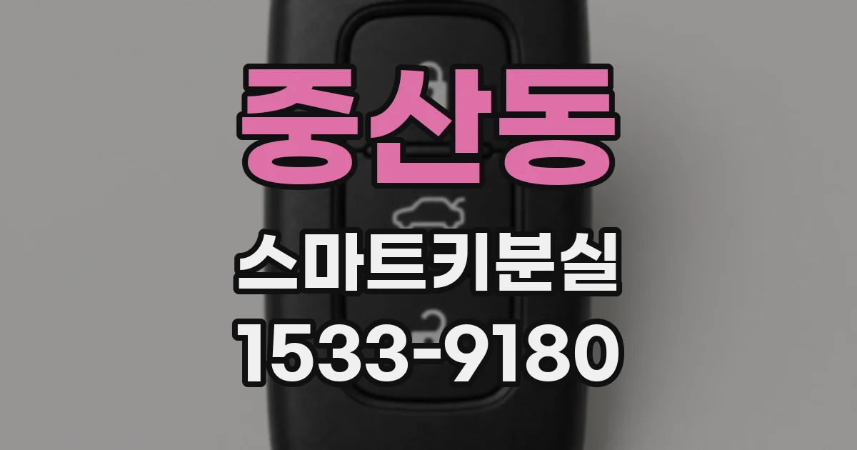 중산동 스마트키분실