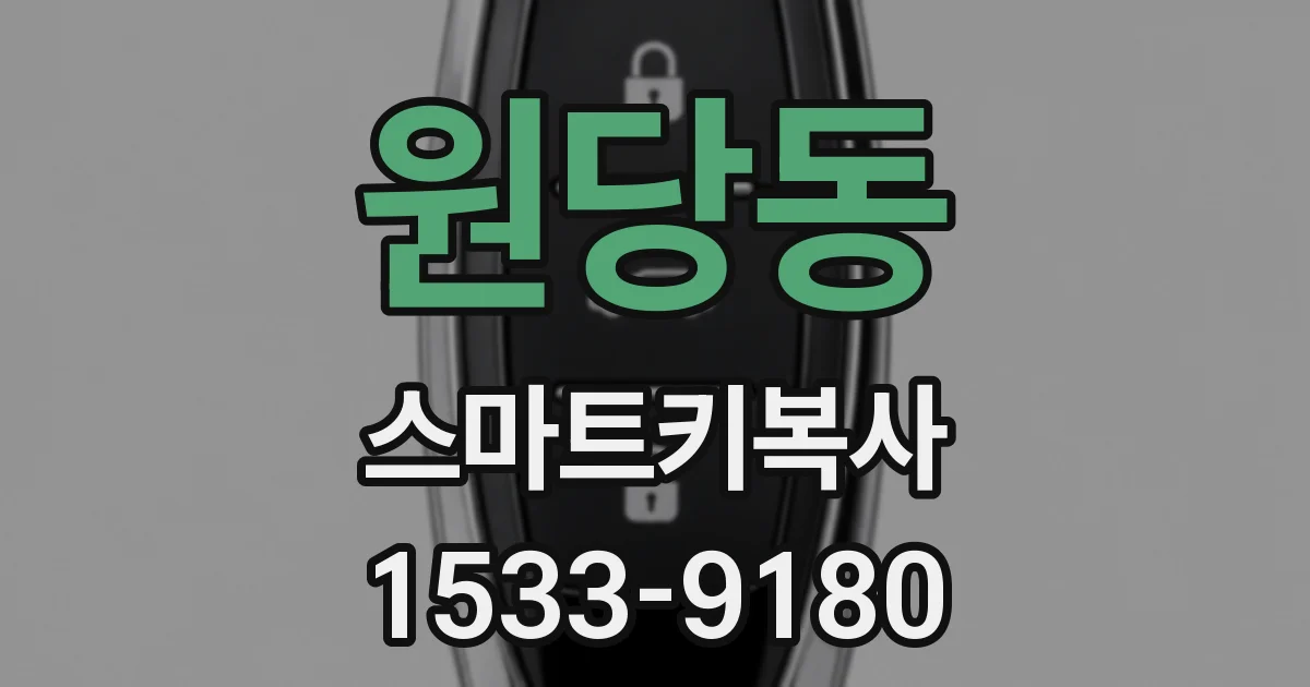 원당동 스마트키복사