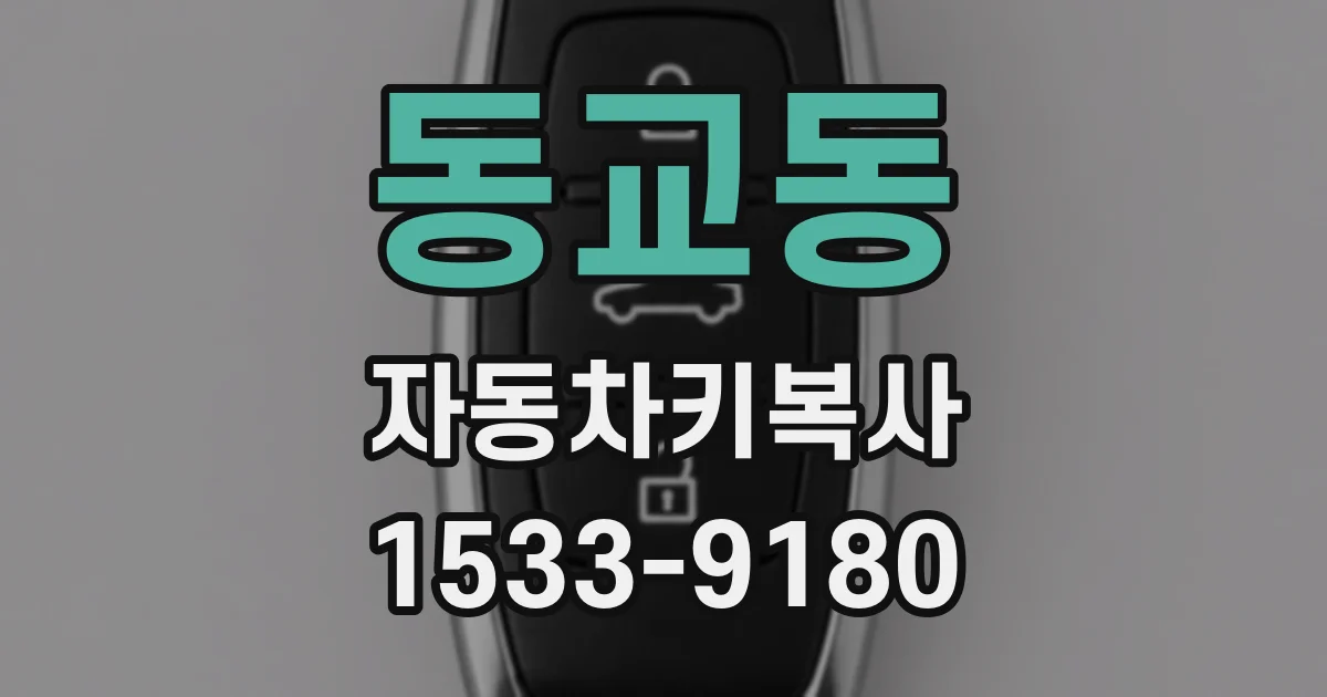 동교동 자동차키복사
