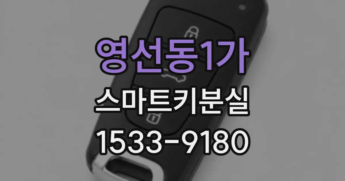 영선동1가 스마트키분실