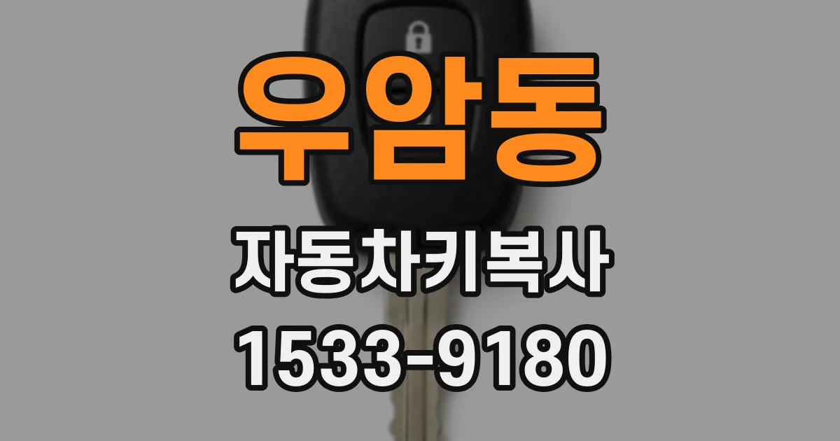 우암동 자동차키복사