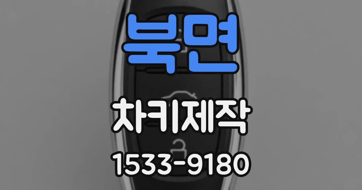 북면 차키제작