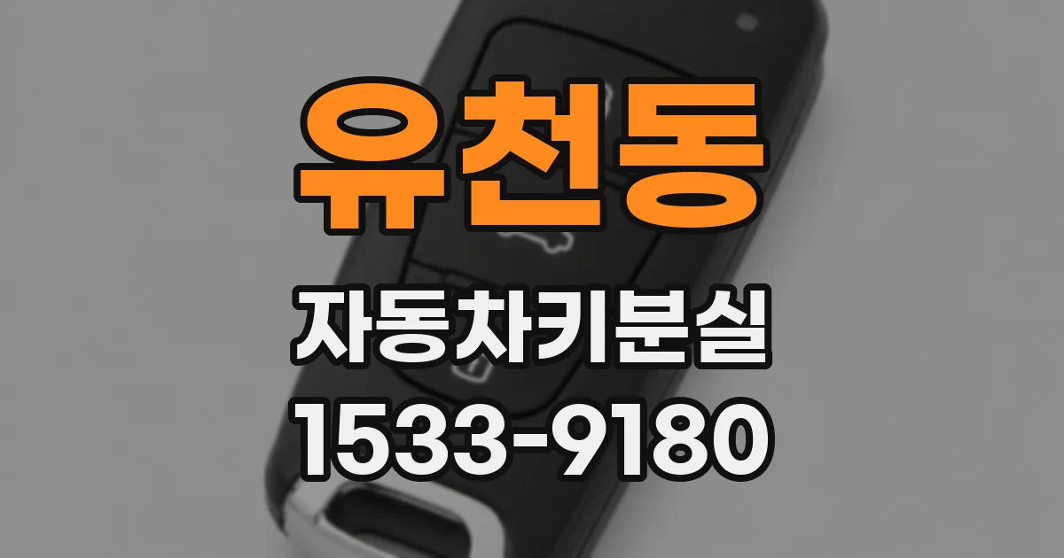 유천동 자동차키분실