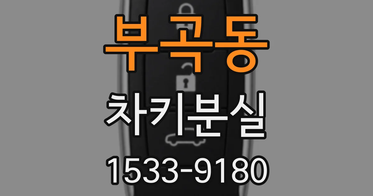 부곡동 차키분실