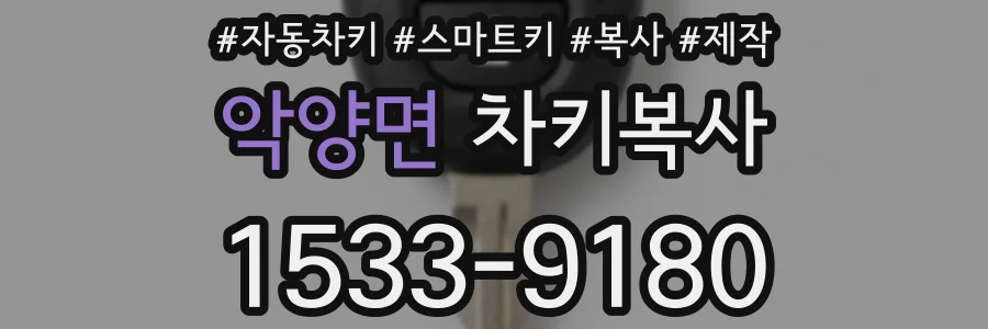 악양면 차키복사