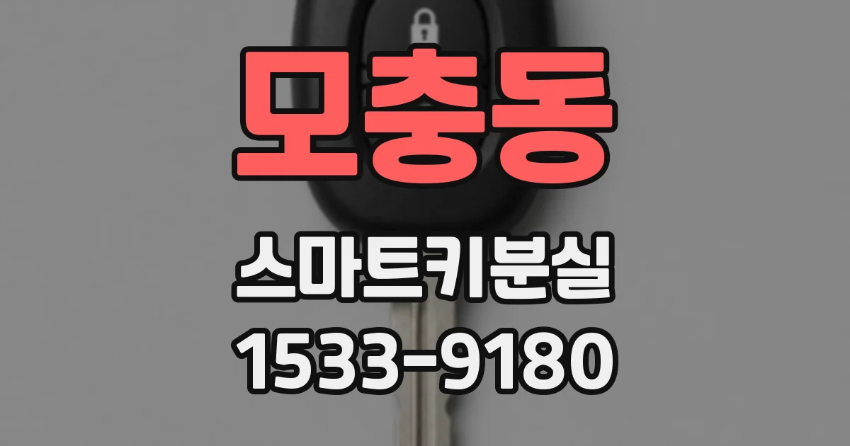 모충동 스마트키분실