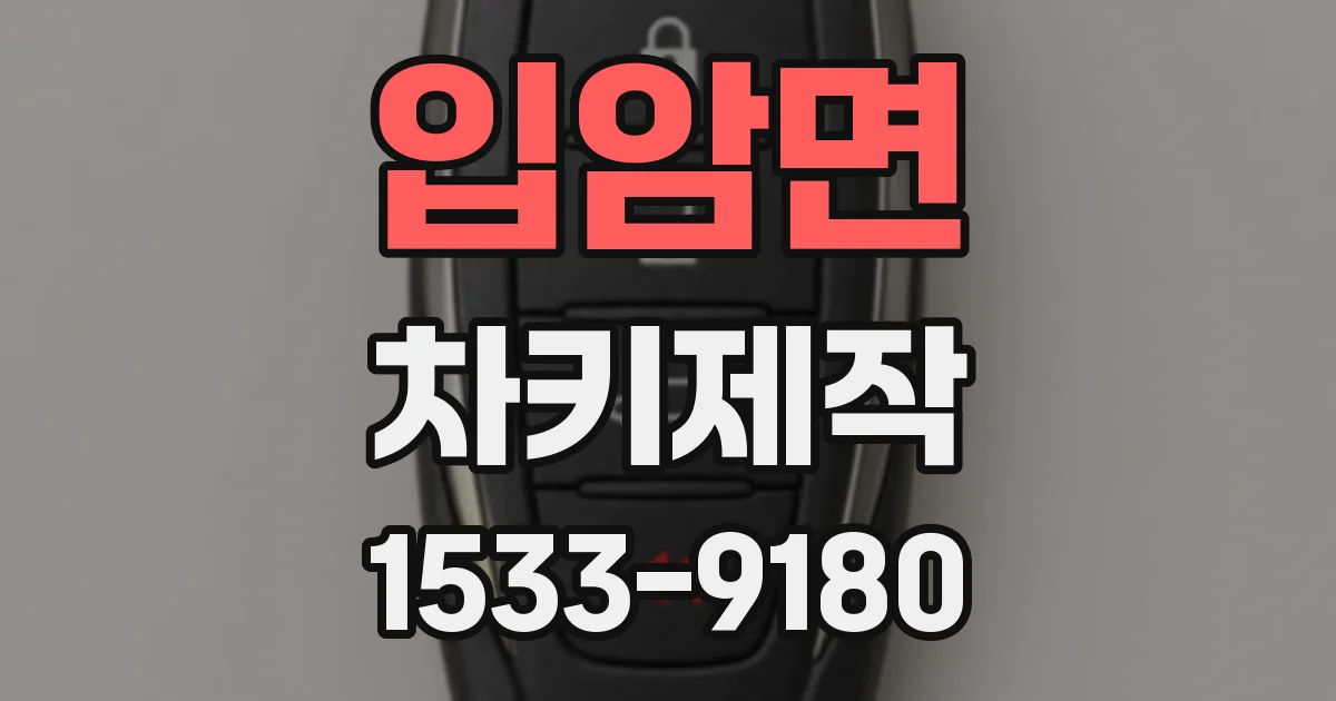 입암면 차키제작