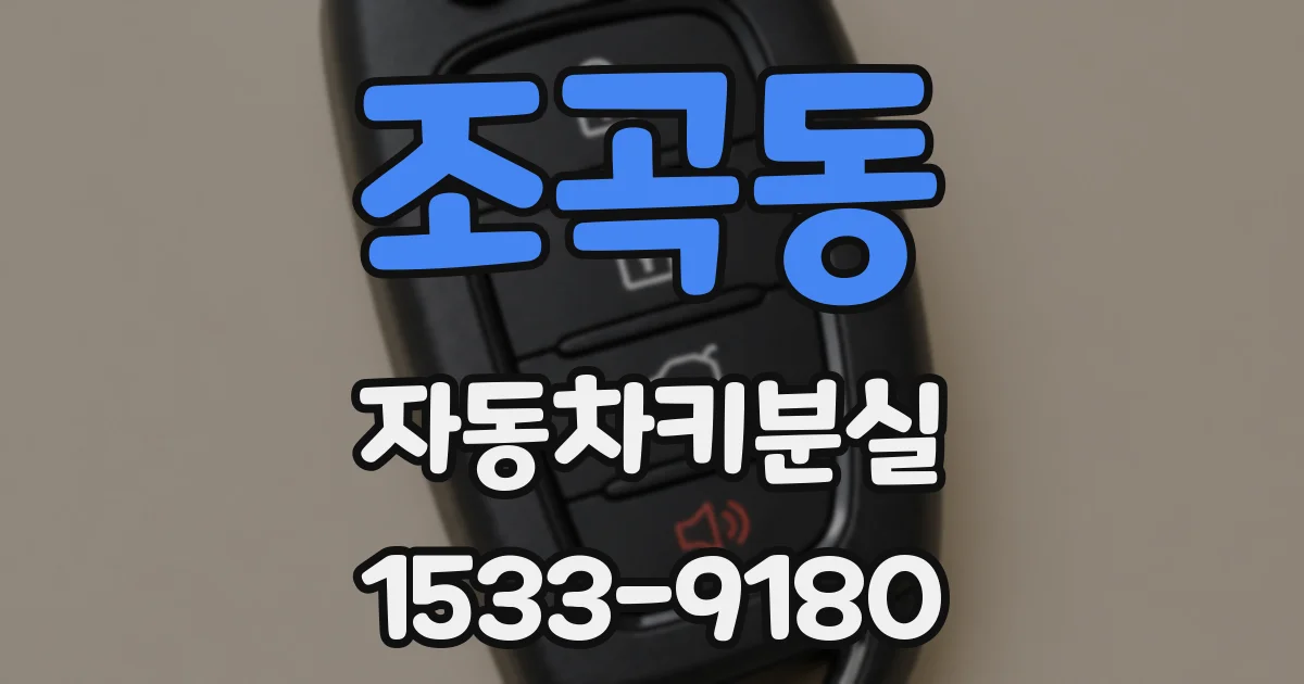 조곡동 자동차키분실