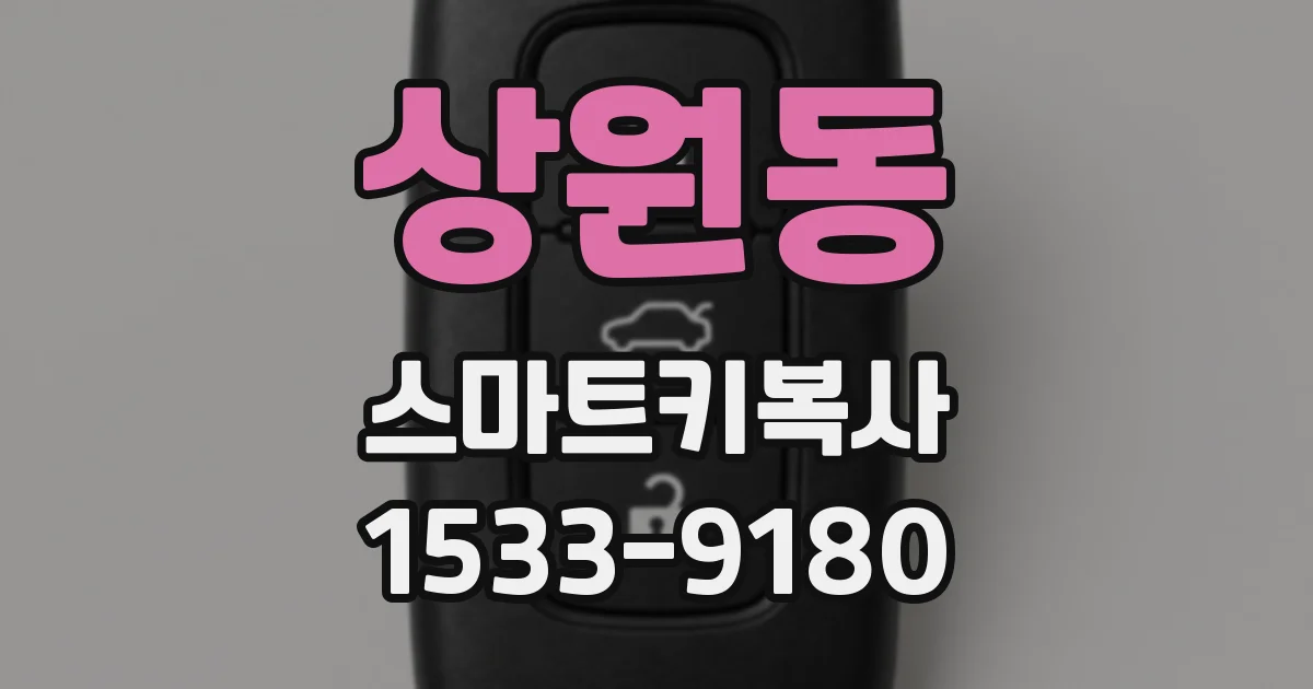 상원동 스마트키복사