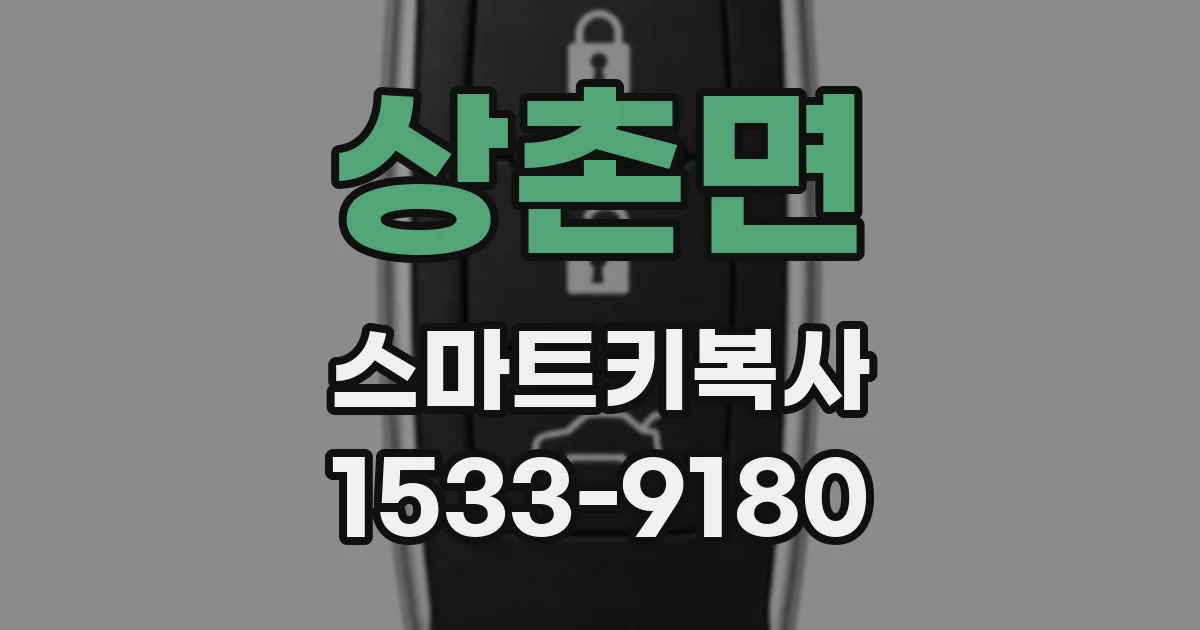 상촌면 스마트키복사