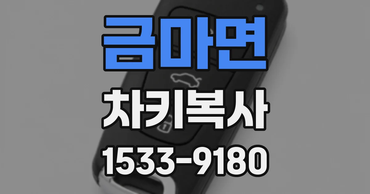 금마면 차키복사