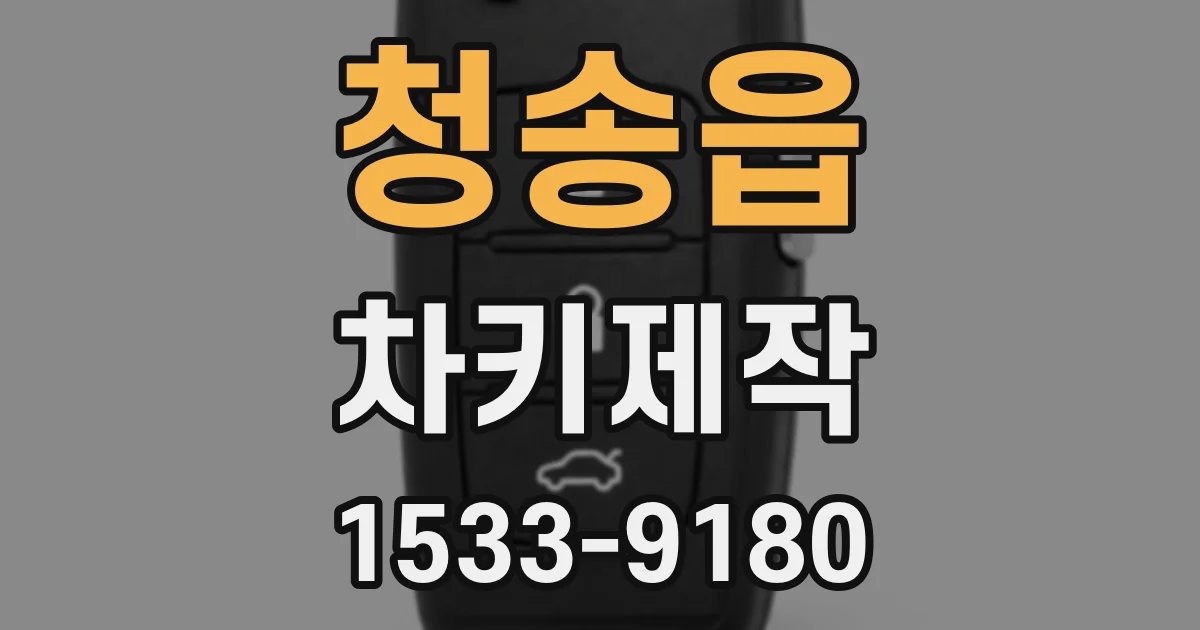 청송읍 차키제작