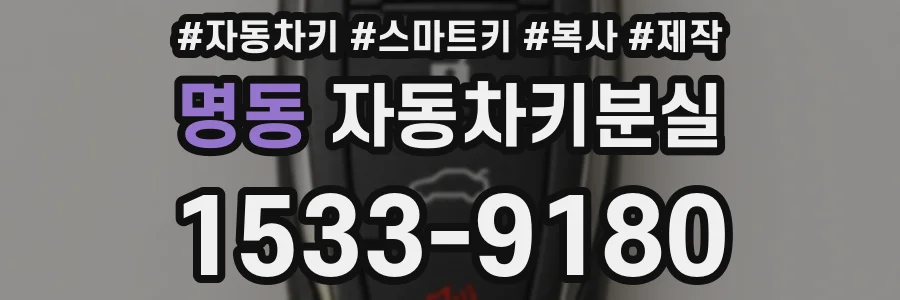 명동 자동차키분실
