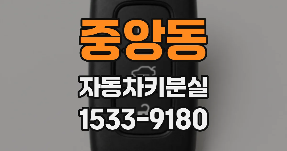 중앙동 자동차키분실