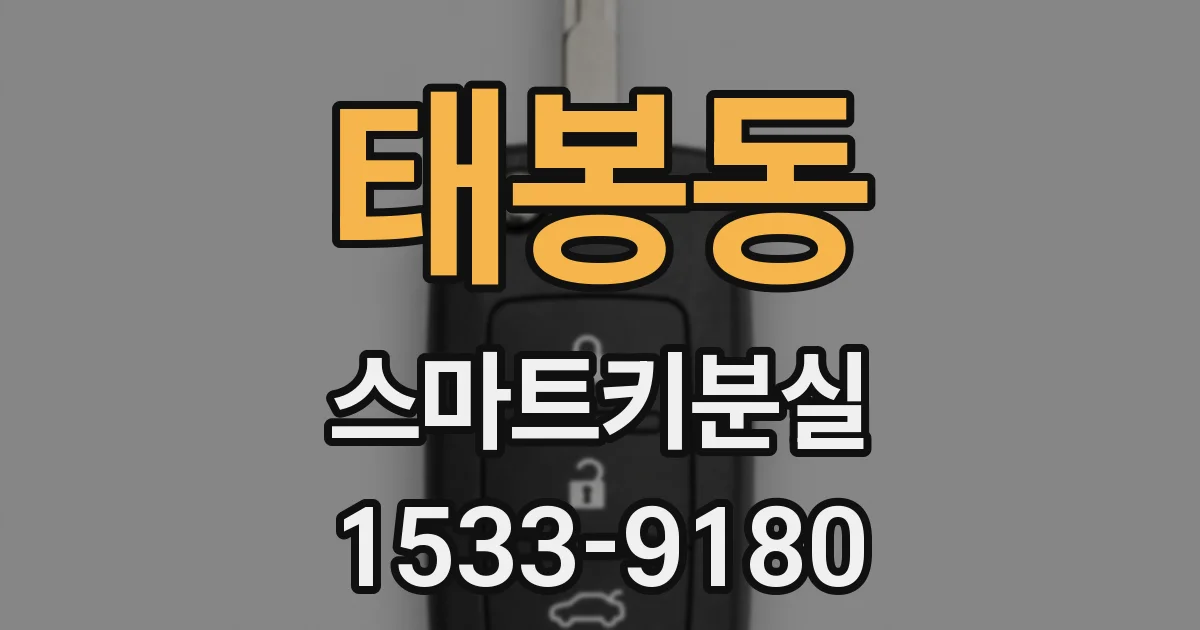 태봉동 스마트키분실