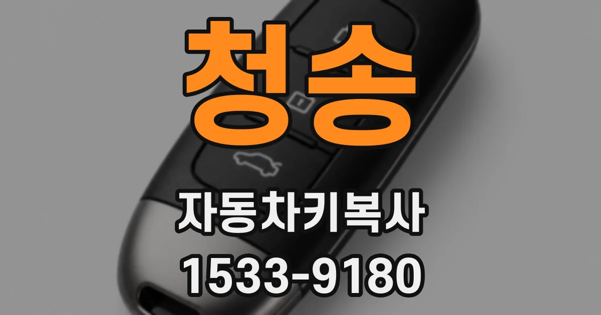 청송 자동차키복사