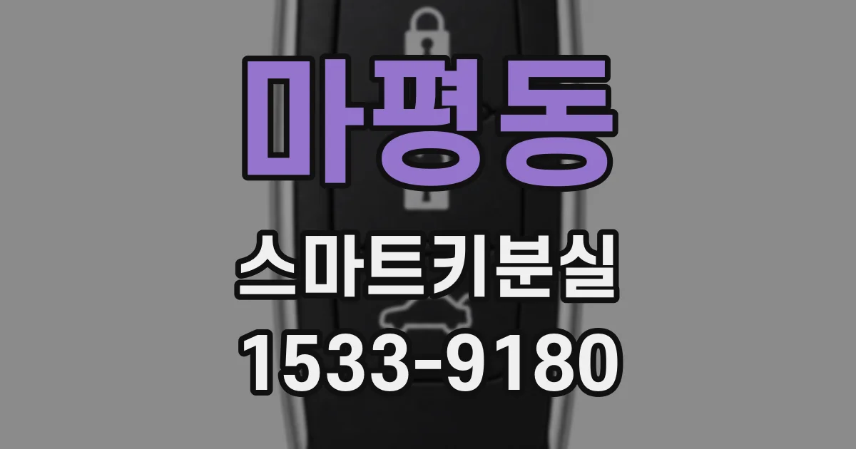 마평동 스마트키분실