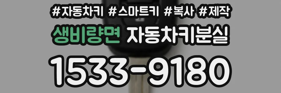 생비량면 자동차키분실