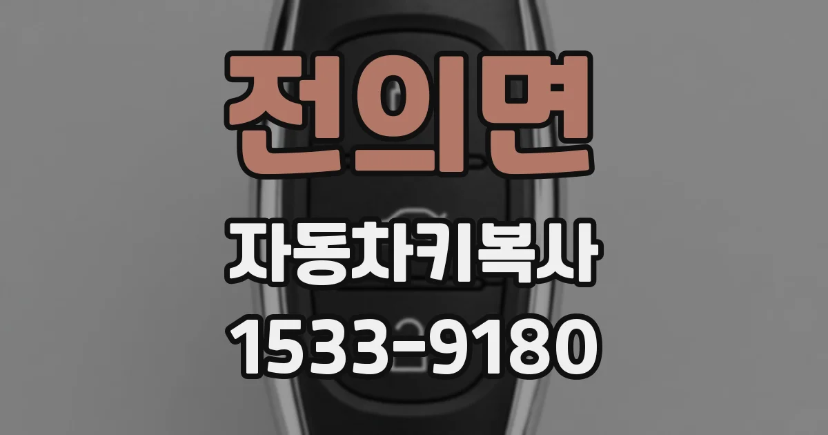 전의면 자동차키복사
