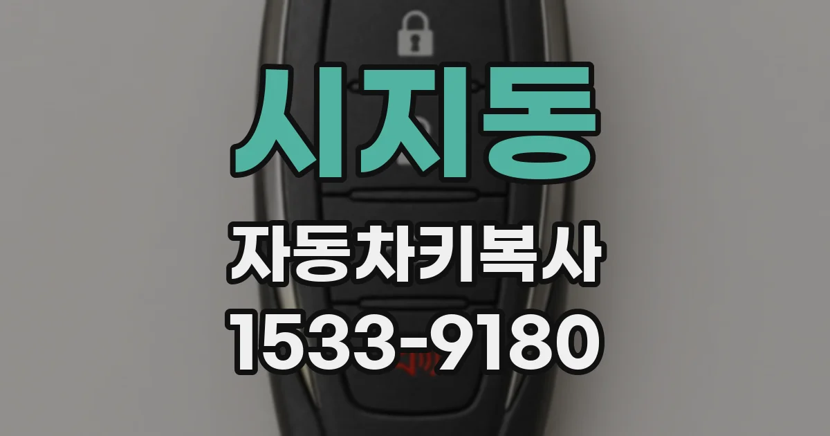 시지동 자동차키복사