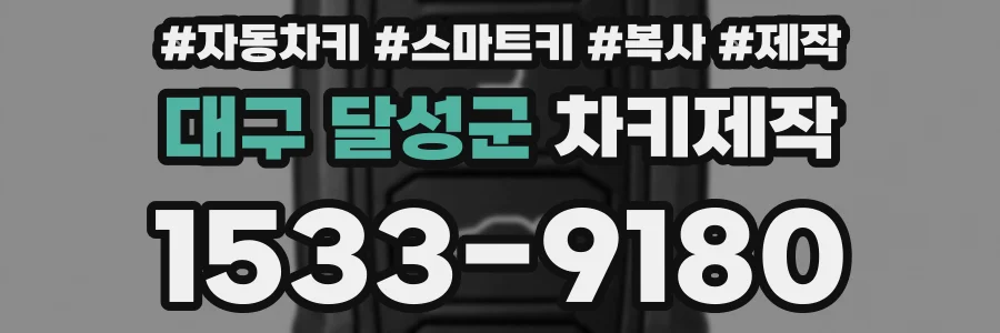 대구 달성군 차키제작