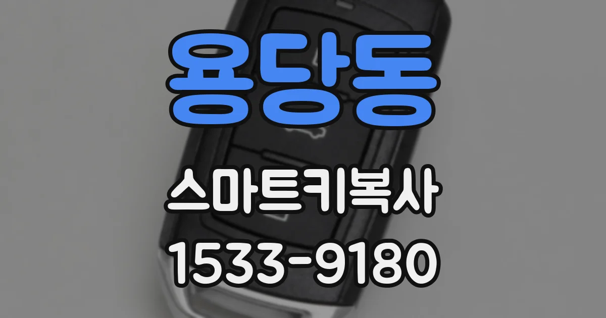 용당동 스마트키복사