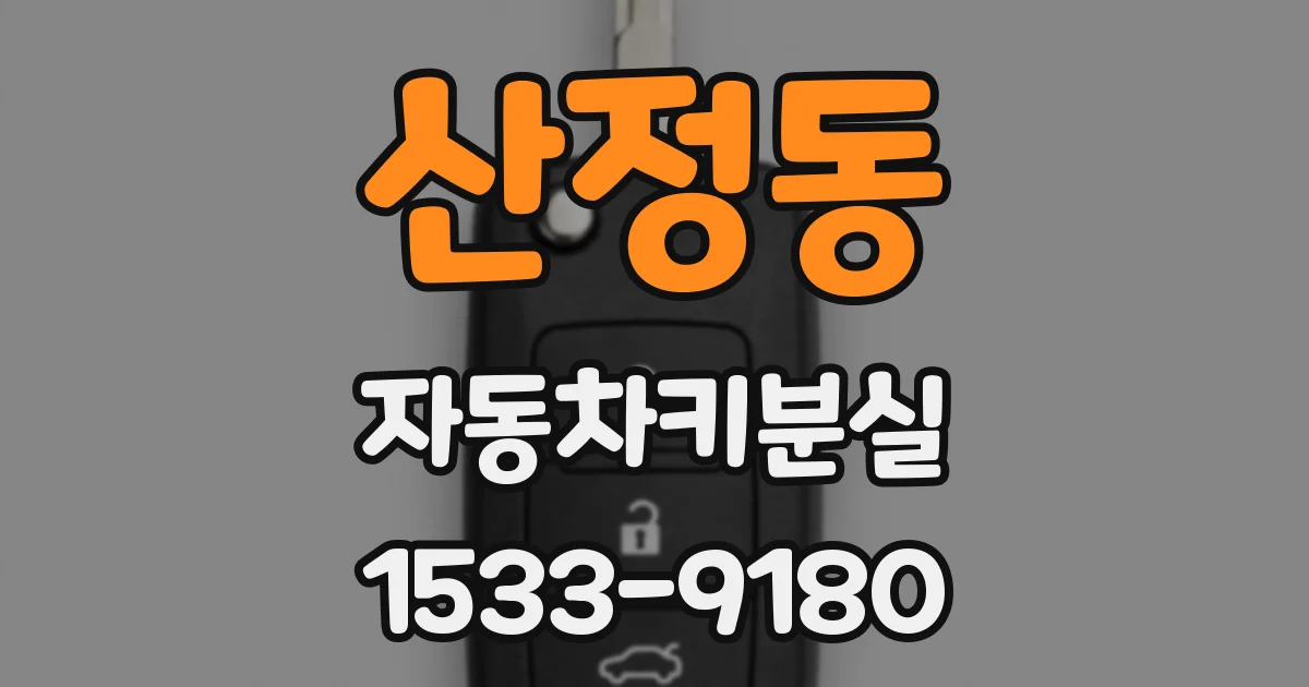 산정동 자동차키분실