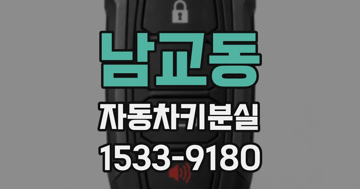 남교동 자동차키분실