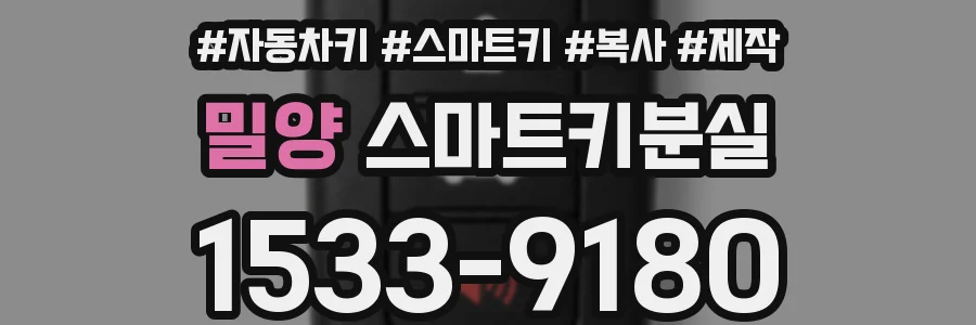 밀양 스마트키분실