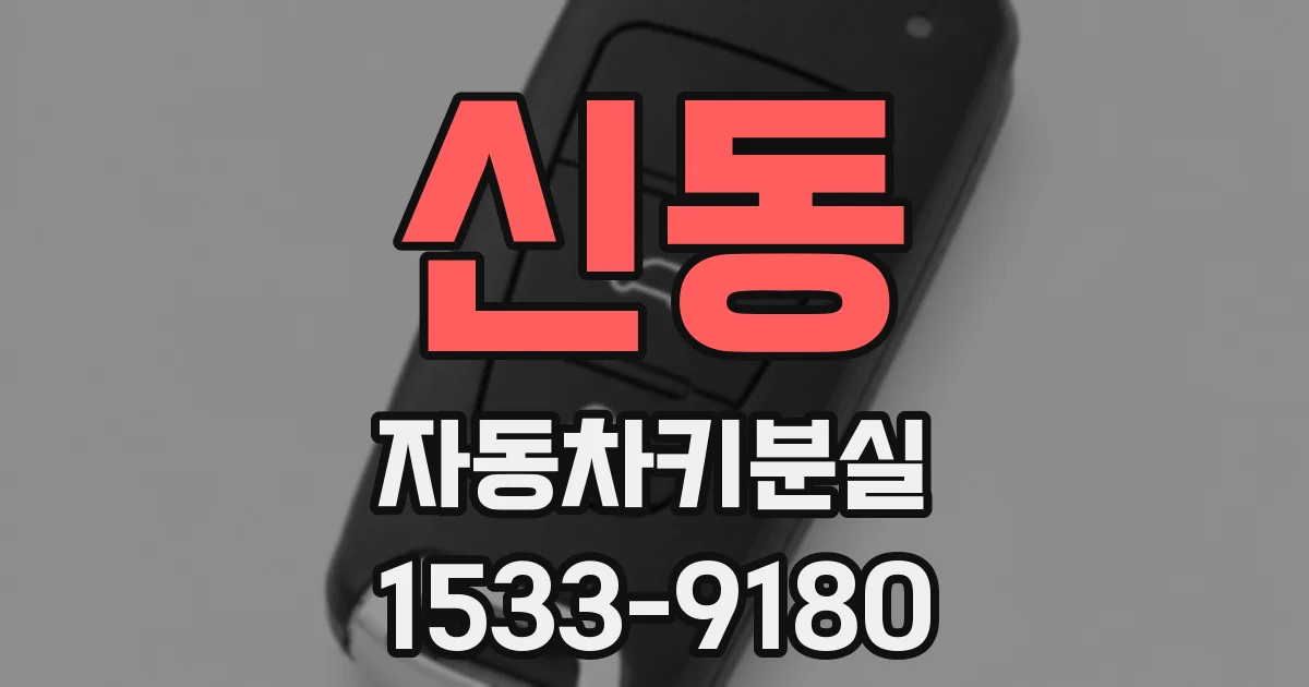 신동 자동차키분실