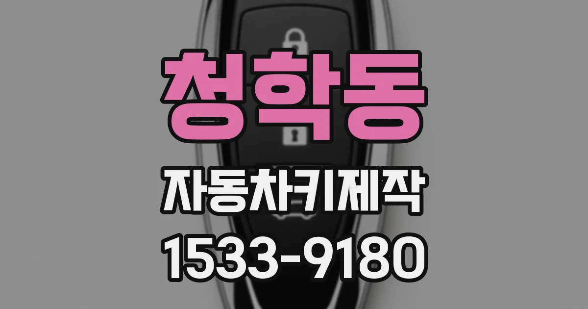 청학동 자동차키제작