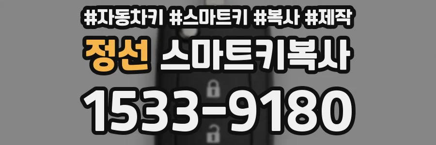 정선 스마트키복사