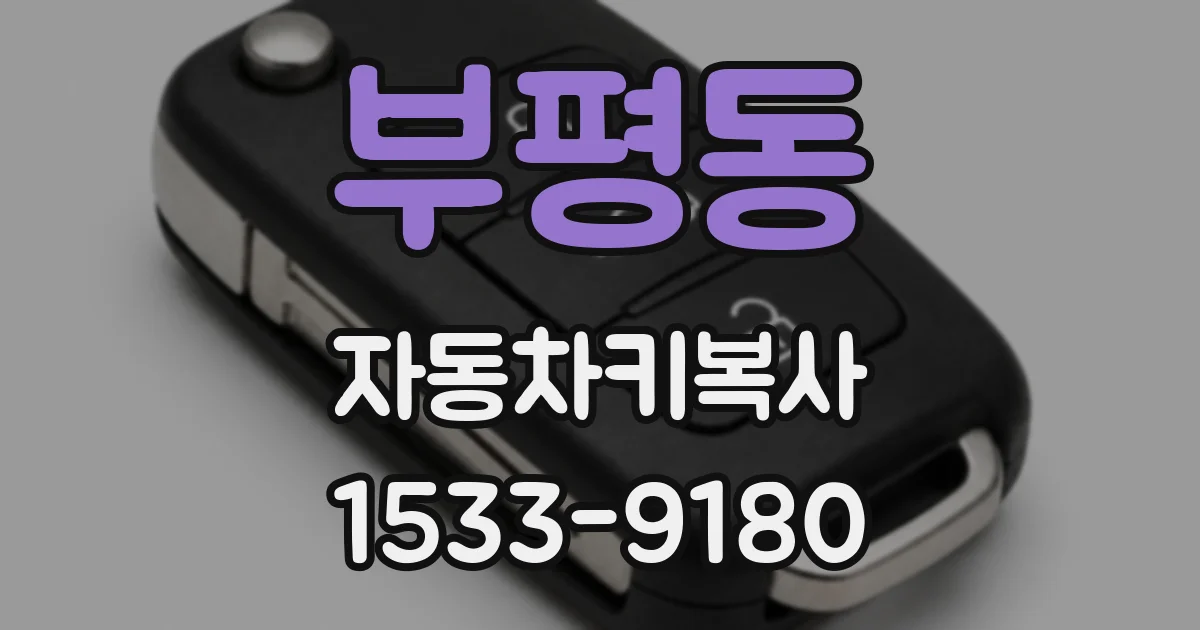 부평동 자동차키복사