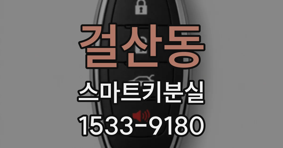 걸산동 스마트키분실