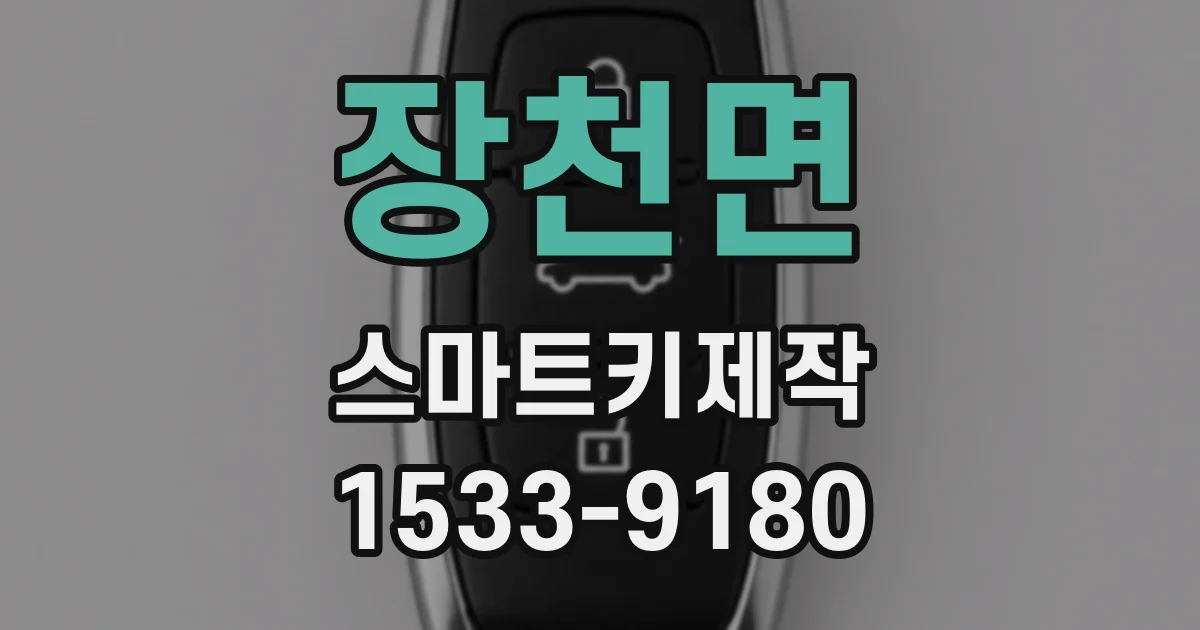 장천면 스마트키제작
